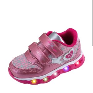 Chicco Carissa Pink Girls Sports Shoes with Lights in the Sole