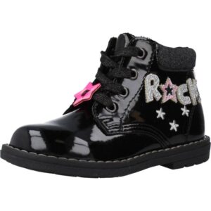 Chicco Celly girls' black patent leather first steps amphibians